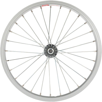 Sta-Tru - Single Wall Front Wheel - 16", 5/16" x 100mm, Rim Brake, Silver, Clincher