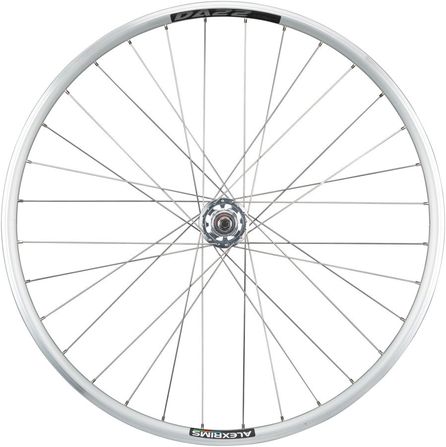 Quality Wheels - Value Double Wall Series Track Rear Wheel - 700, 10 x 1 x 120mm, Rim Brake, Fixed/Freewheel, Silver, Clincher, Sealed