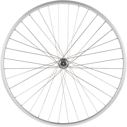 Quality Wheels - Value Single Wall Series Rear Wheel - 27", QR x 130mm, Rim Brake, Freewheel, Silver, Clincher