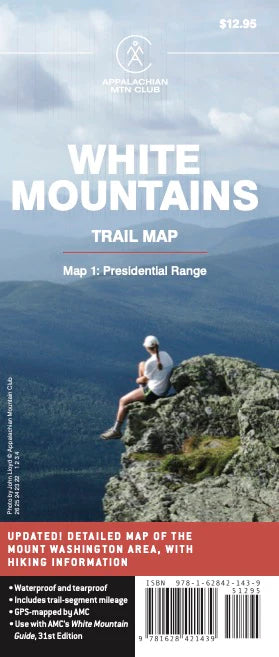 AMC - White Mountain Trail Map 1: Presidential Range
