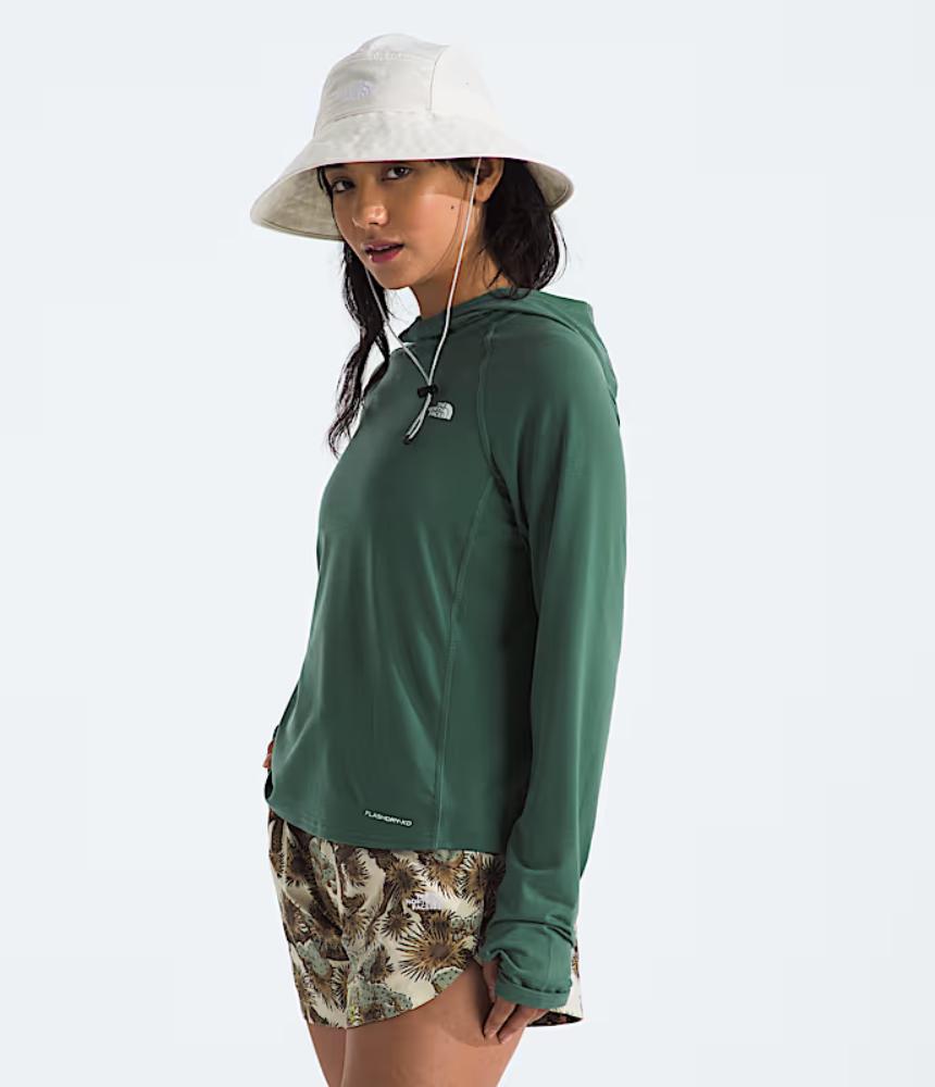 The North Face - Adventure Sun Hoodie - Women's - Duck Green