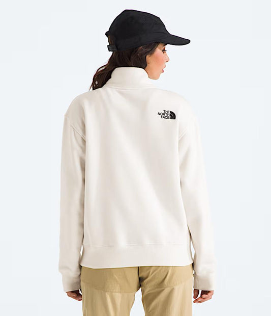 The North Face - Box Half Dome 1/4 Zip - Women's - White Dune