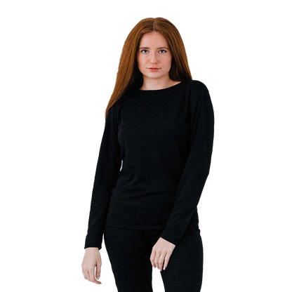 Polarmax - Women's Double Layer Crew - Black