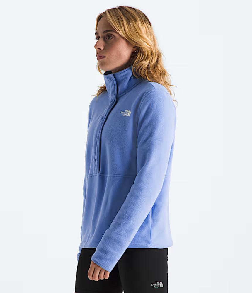 The North Face - Glacier Fleece 1/2 Snap - Women's - Cyber Berry-TNF