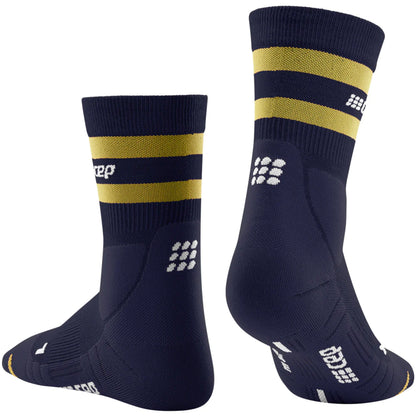 CEP - 80S Hiking Mid Cut Socks Men's - Peacoat/Gold