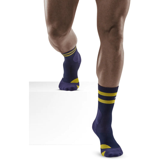 CEP - 80S Hiking Mid Cut Socks Men's - Peacoat/Gold