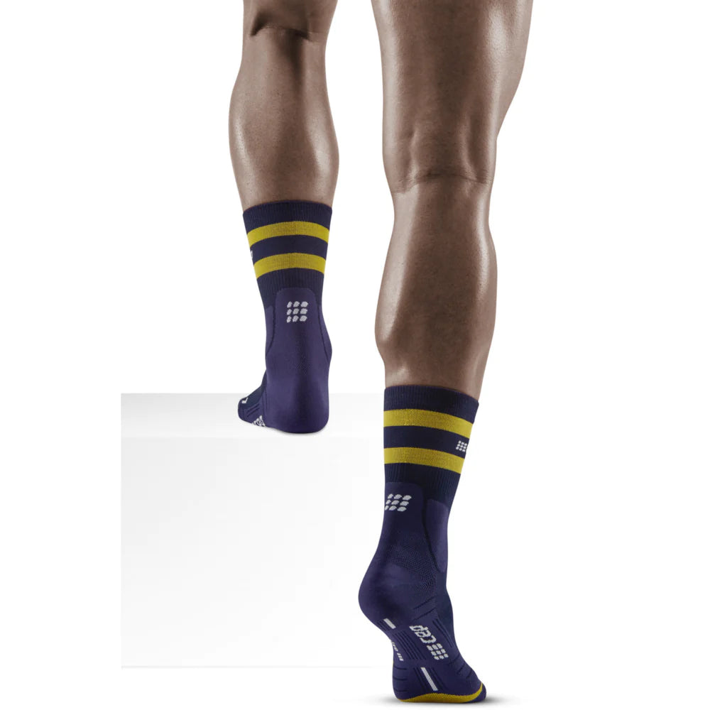 CEP - 80S Hiking Mid Cut Socks Men's - Peacoat/Gold