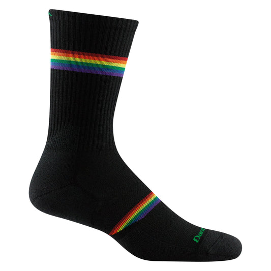 Darn Tough - Prism Micro Crew Lightweight with Cushion Men's - Black