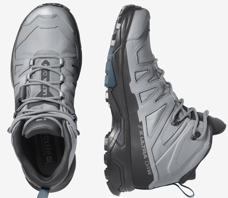 Salomon - X Ultra 4 Mid Wide GTX W - Quarry/Black/Legion Blue