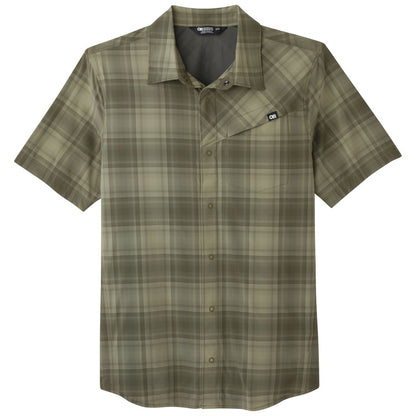 Outdoor Research - Astroman Short Sleeve Sun Shirt - Men's - Ranger Green Plaid