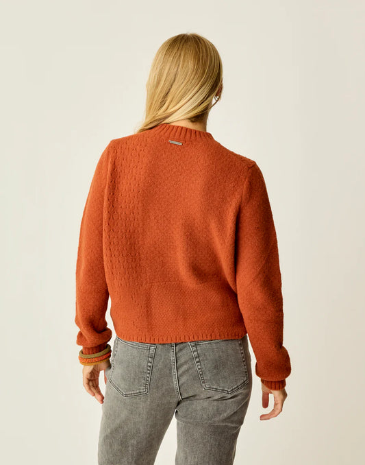 Carve Designs - Monroe Stitched Sweater - Copper