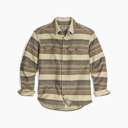 Royal Robbins - Clouds Rest Hemp Long Sleeve - Men's - Bistre Pacific Crest Stripe