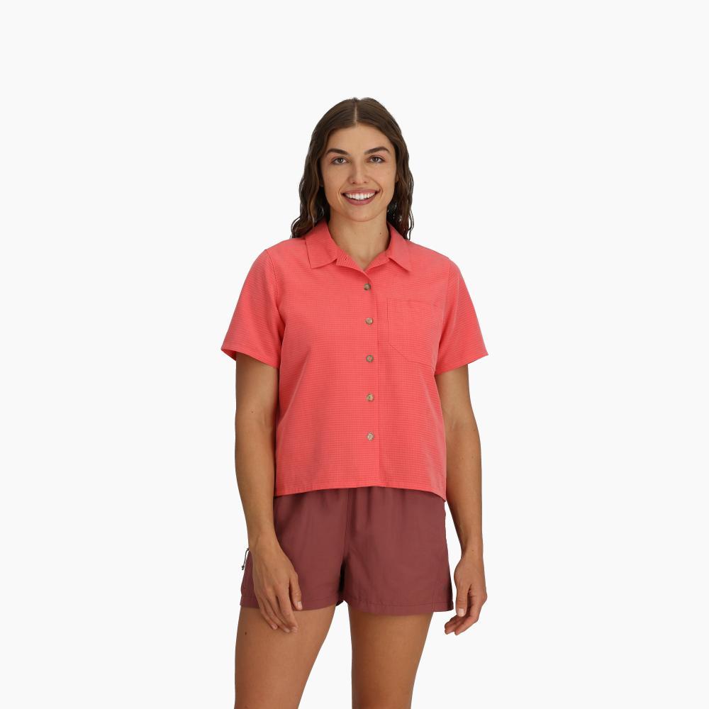 Royal Robbins - Desert Pucker Short Sleeve - Women's - Rosefinch