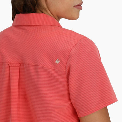 Royal Robbins - Desert Pucker Short Sleeve - Women's - Rosefinch