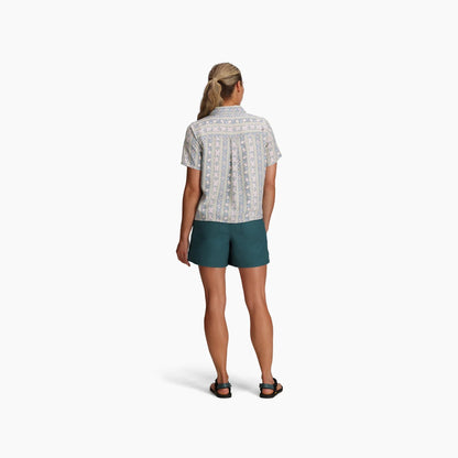 Royal Robbins - Camino Pucker Short Sleeve - Women's - Sage Leaf Botanist Pt