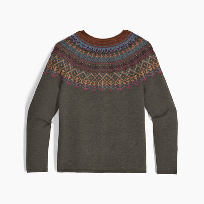 Royal Robbins - Westlands Fairisle Crew - Women's - Everglade Htr Monarch Pt