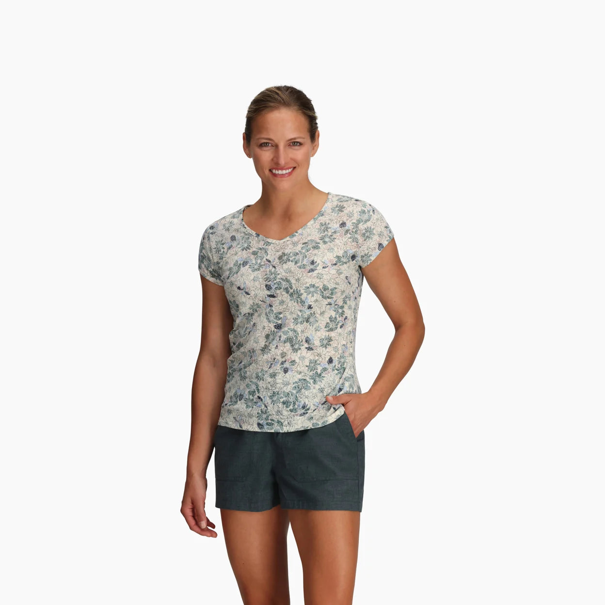 Royal Robbins - Featherweight Tee - Chalk Marigold Pt