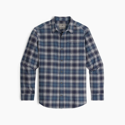 Royal Robbins - Lieback Organic Cotton Flannel Long Sleeve - Men's - Navy Dipsea Pld