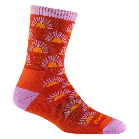 Darn Tough - Ray Day Micro Crew Lightweight Cushion - Women's - Tomato