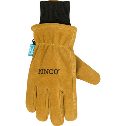Kinco - HydroFlector Water Resistant Premium Thermal Lined Cowhide Driver - Unisex - Tan