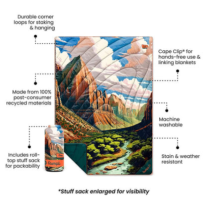 Rumpl - Original Puffy Blanket - Zion National Park