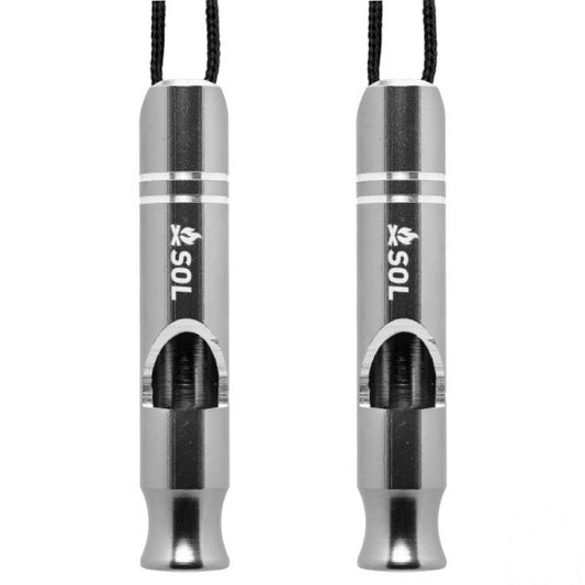 SOL - Rescue Metal Whistle 2-Pack