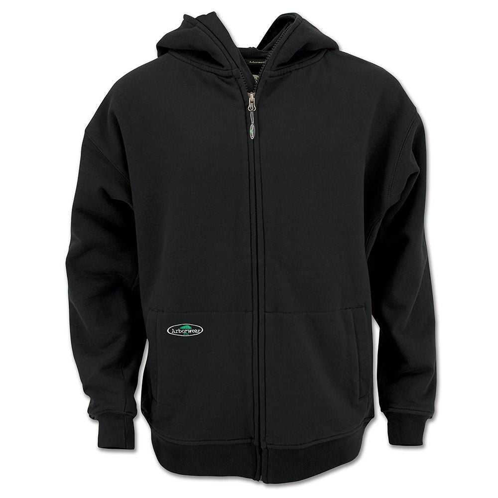 Arborwear - Cotton Double Thick Hooded Full Zip Sweatshirt Men's - Black